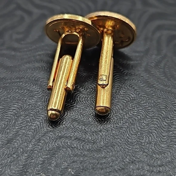 Christian Dior Gold Tone Cufflinks - Picture 2 of 3